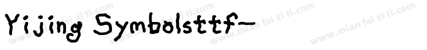 Yijing Symbolsttf字体转换